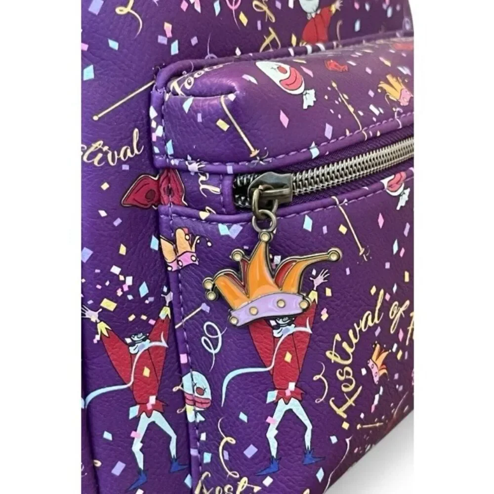 Loungefly Disney Hunchback of Notre Dame Festival of Fools Mini Backpack New